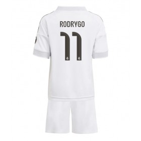 Real Madrid Rodrygo Goes #11 Domaci Dres za djecu 2025-26 Kratak Rukav (+ Kratke hlače)